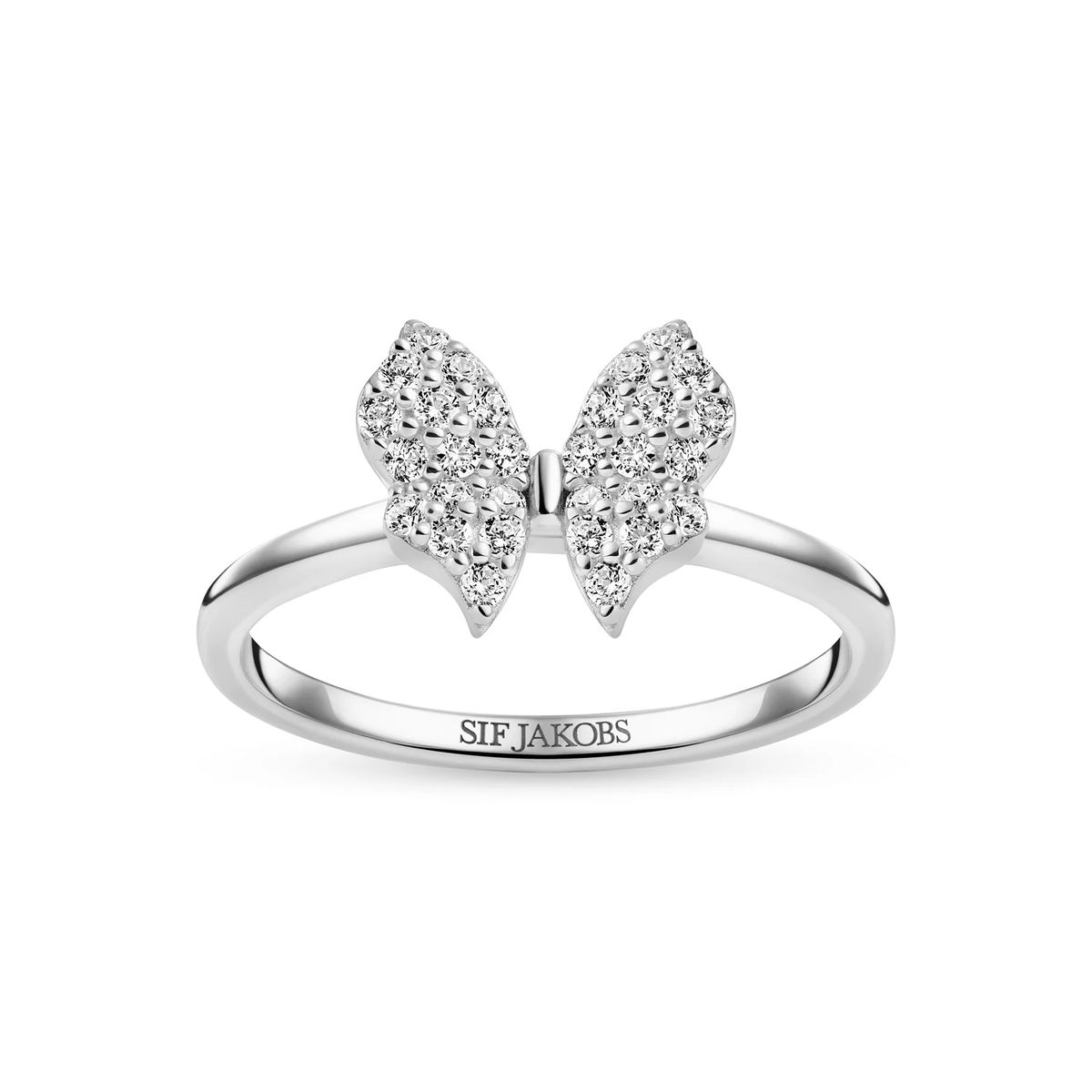 Eleganter Ring mit Schmetterlingsmotiv