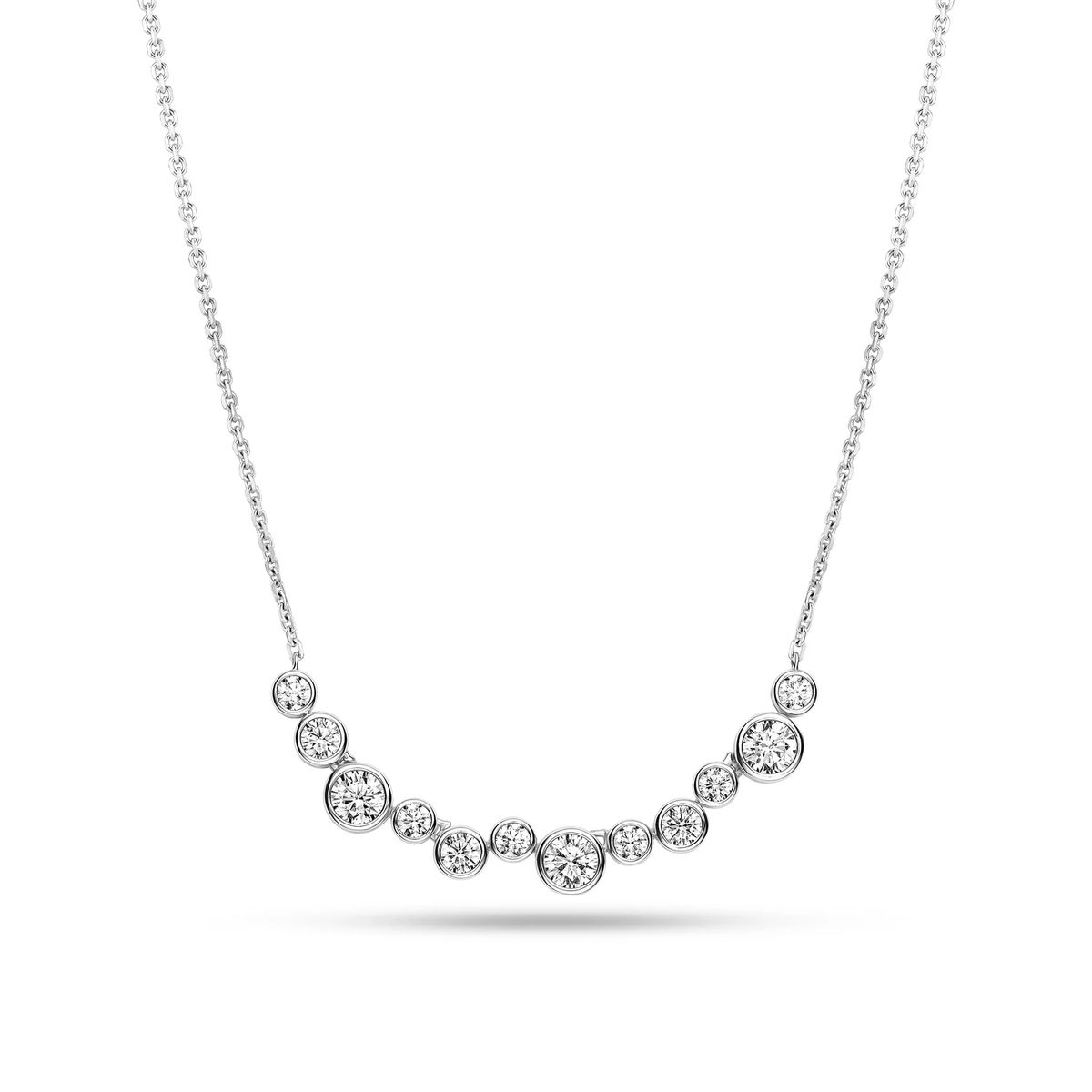 Elegante Halskette mit graduierten Steinen