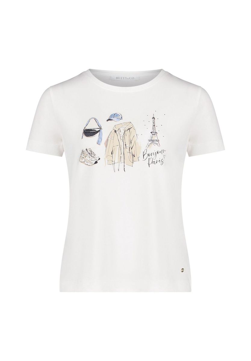 T-Shirt mit Paris-Illustrationsdruck