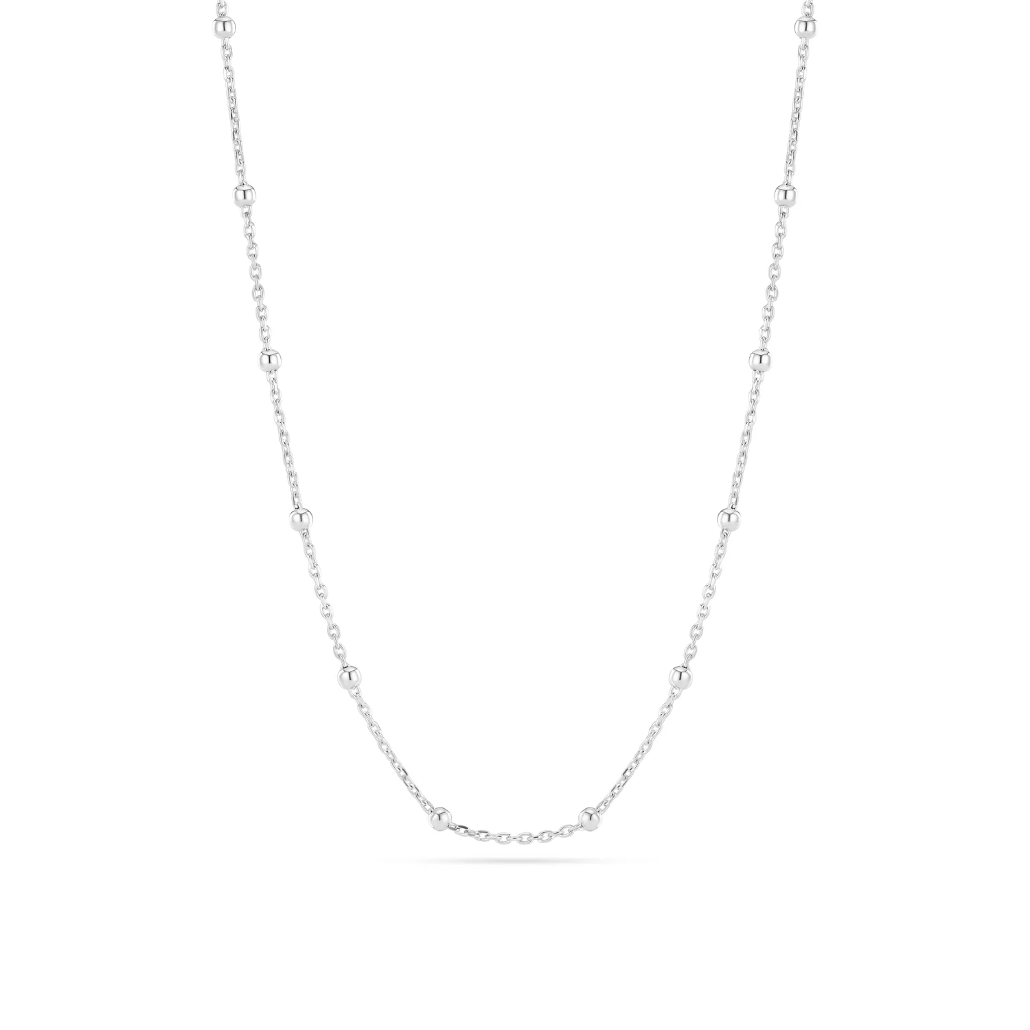 Zarte Silberkette mit Kugeln