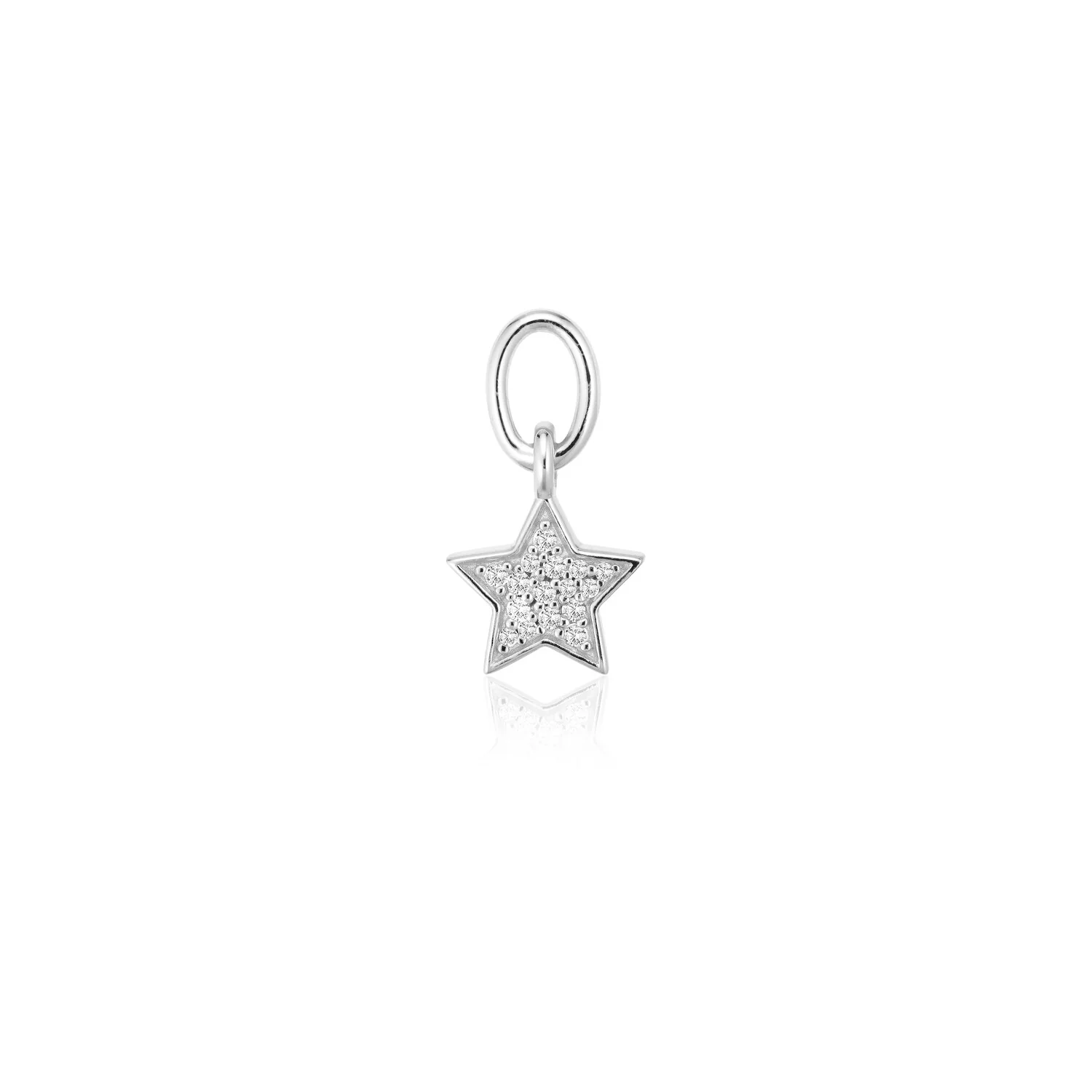 Funkelnder Stern-Anhänger Charm