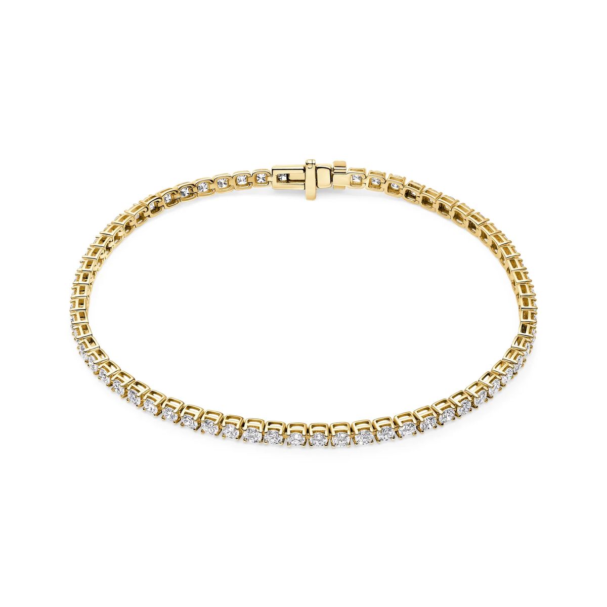 Exquisites Diamant-Tennisarmband aus Gold