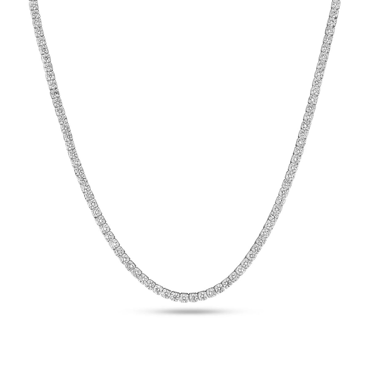 Elegante Tennis-Halskette mit Labor-Diamanten