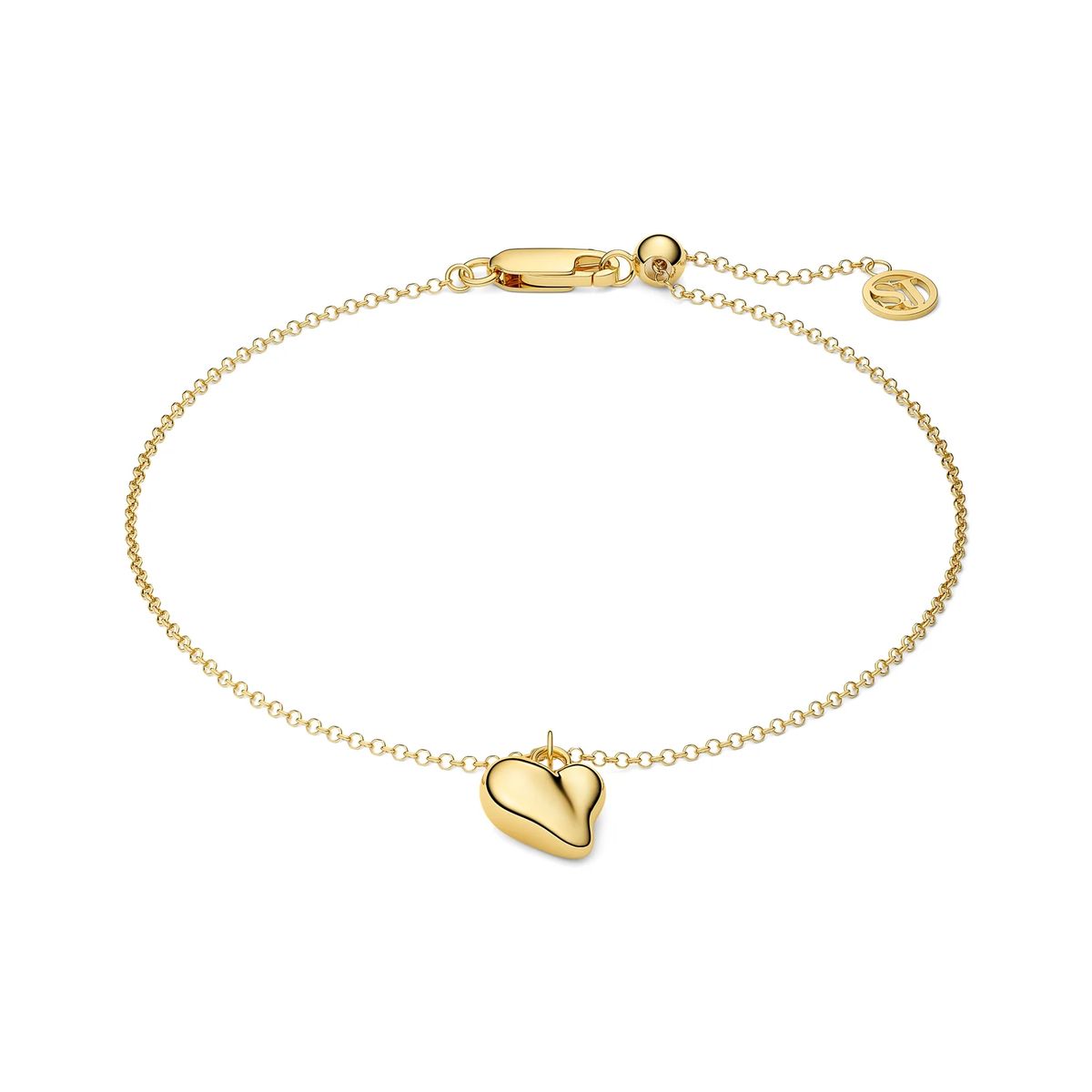 Zierliches Armband mit Herzanhänger