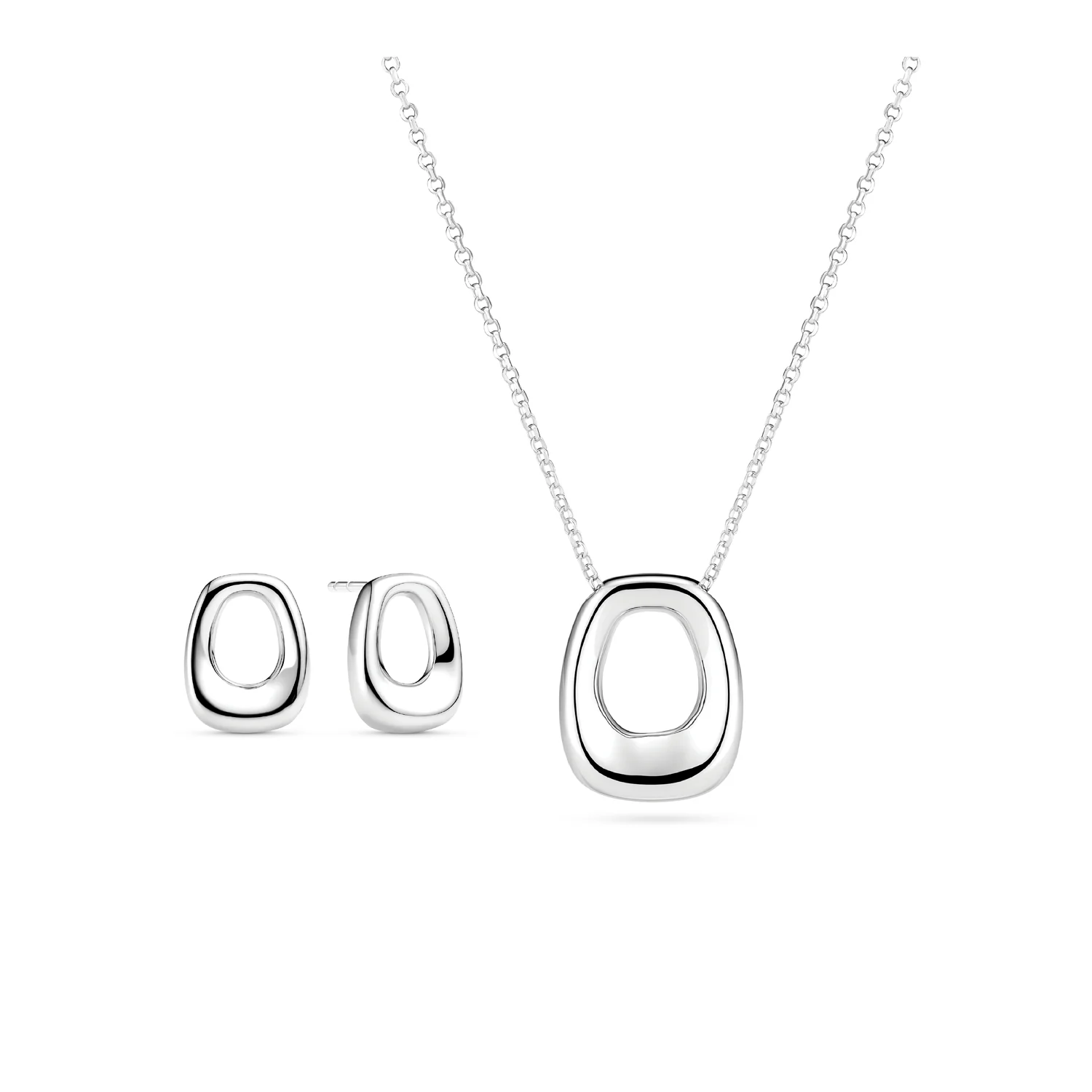 Schmuckset in organischer Form