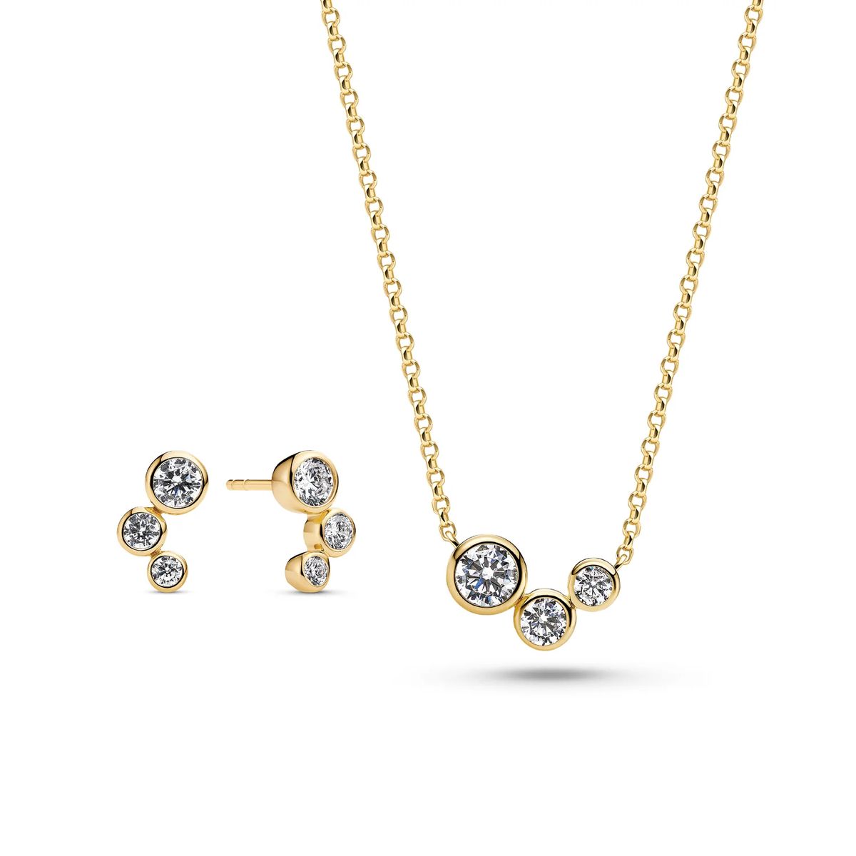 Elegantes Schmuckset mit Zargenfassung