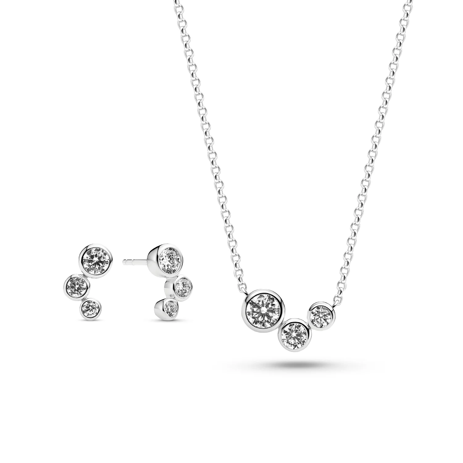 Elegantes Schmuckset mit Zargenfassung
