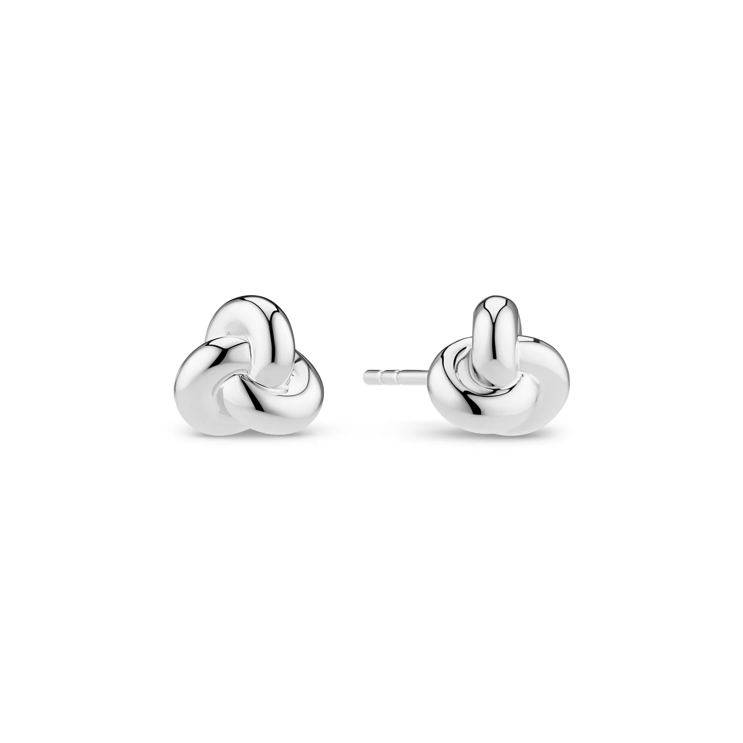 Polierte Knoten-Ohrstecker