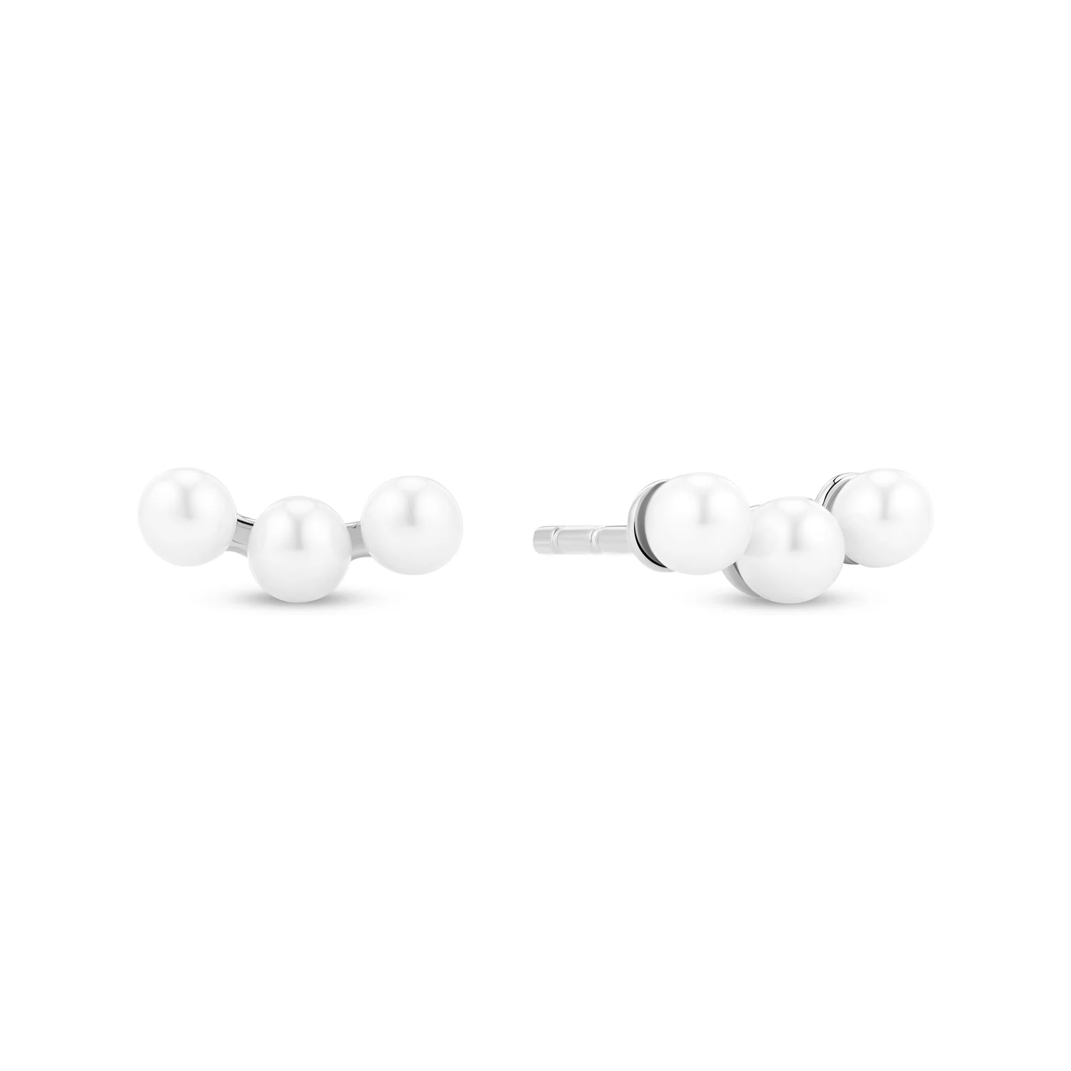 Dreifach-Perlenbogen-Ohrstecker