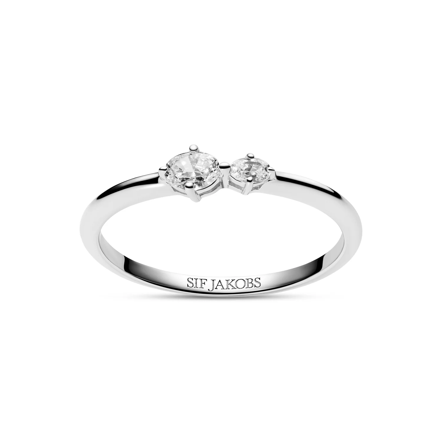 Ring mit doppeltem Ovalschliff