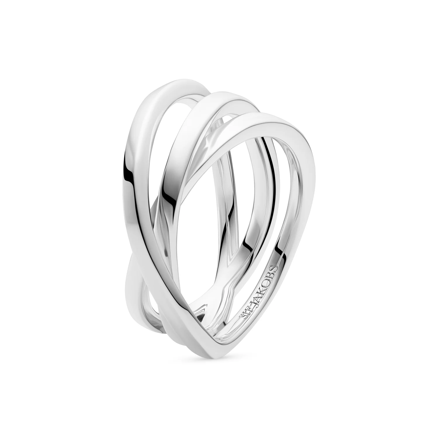 Skulpturaler Mehrreihiger Spiralring
