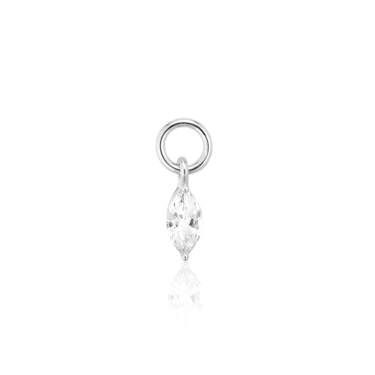 Eleganter Charm mit Marquise-Schliff