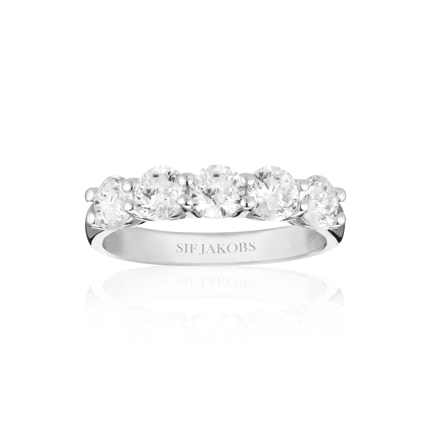 Belluno Uno Ring mit fünf Steinen