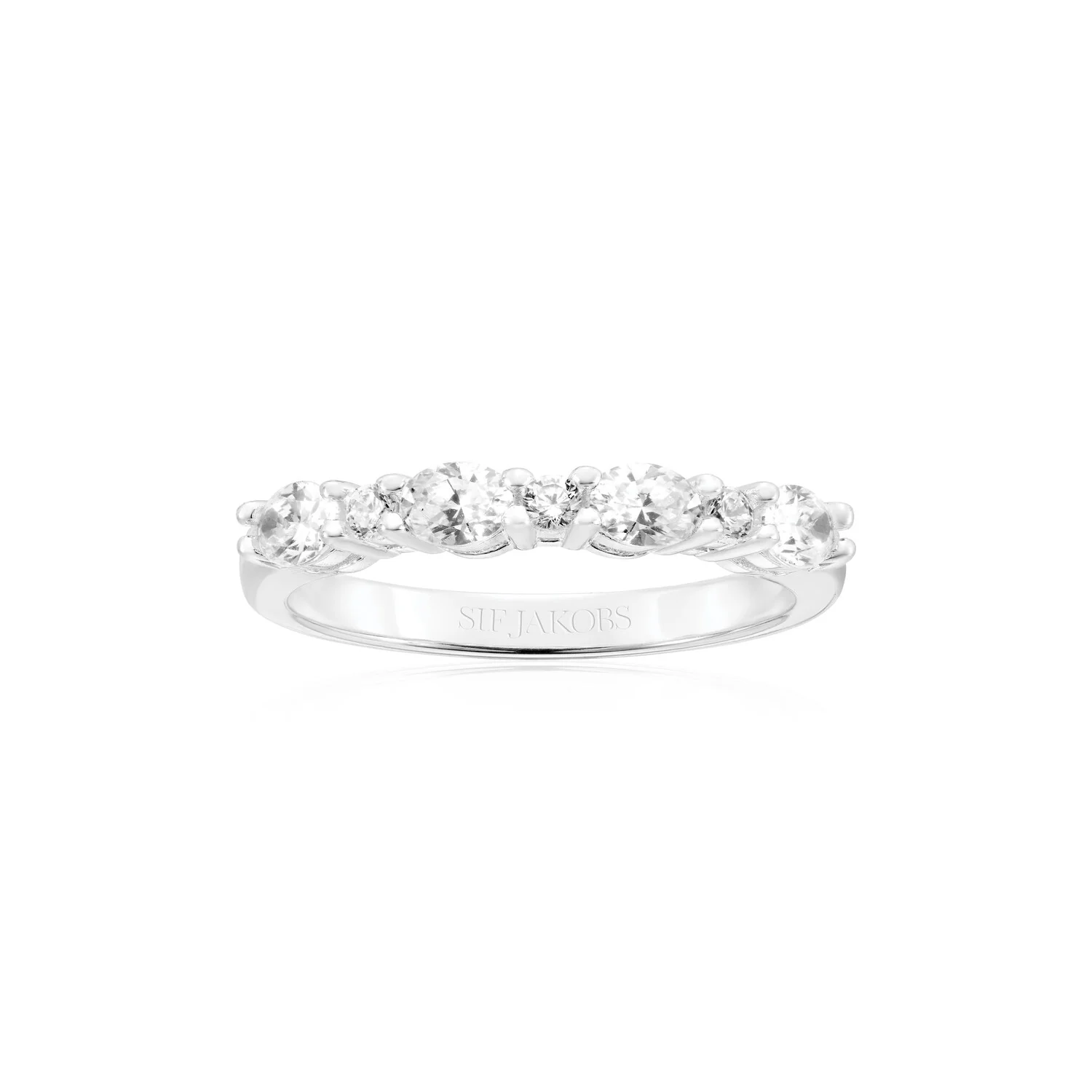 Ewigkeitsring mit Zirkonia im Ovalschliff