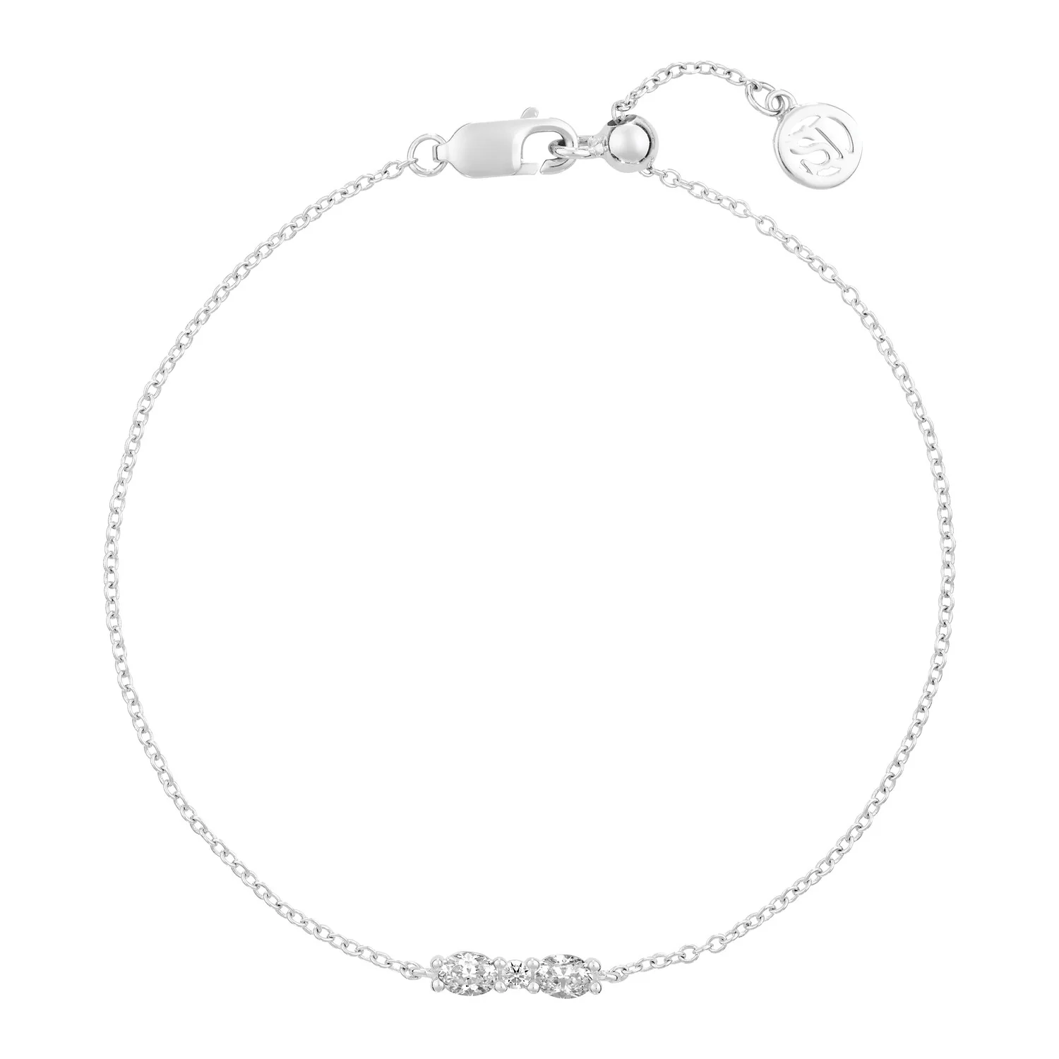 Elegantes Kettenarmband mit ovalen Steinen