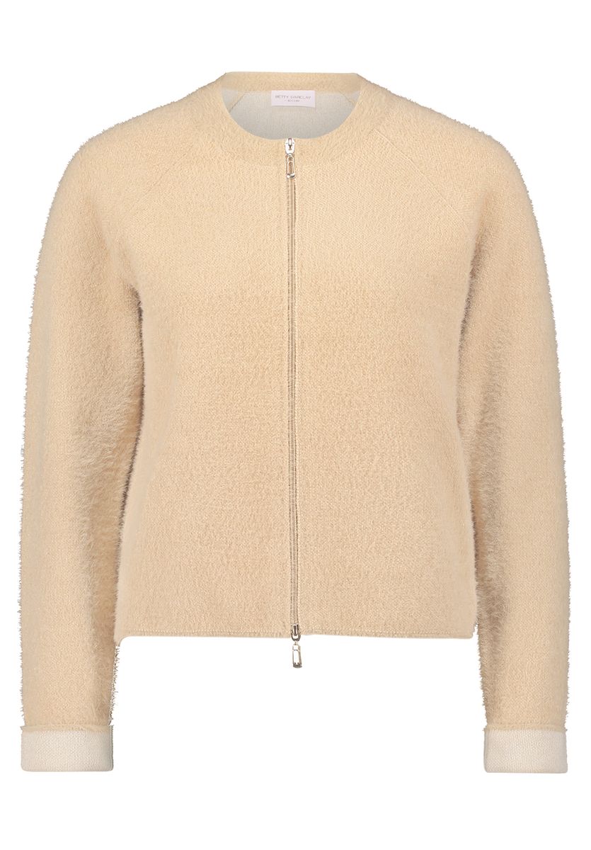 Kuschelige Strickjacke mit Reißverschluss
