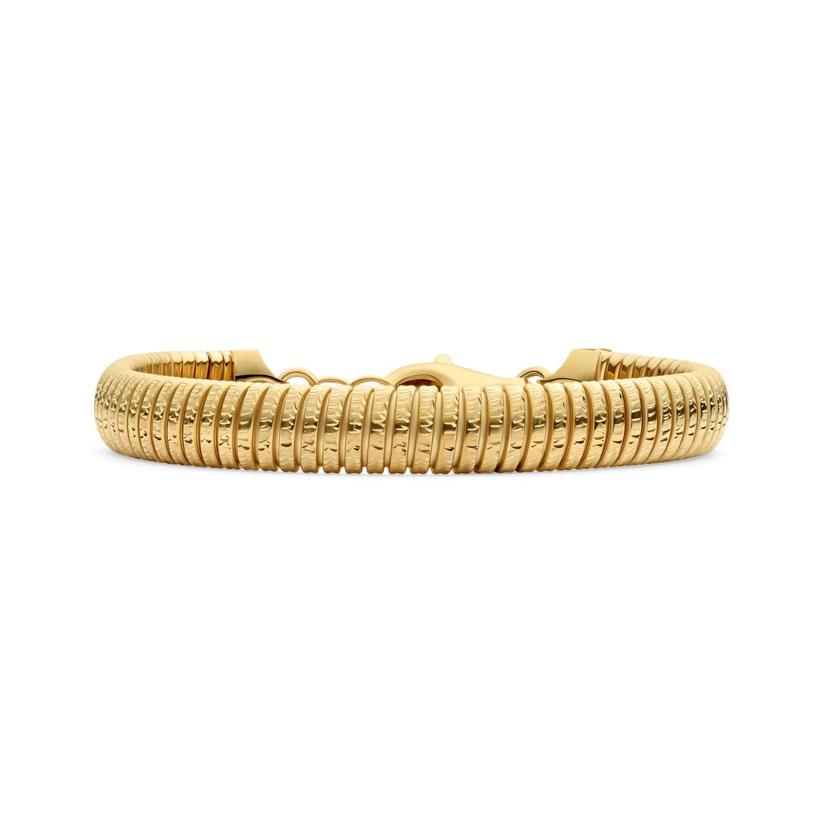 Geripptes Riva Armband in Gold