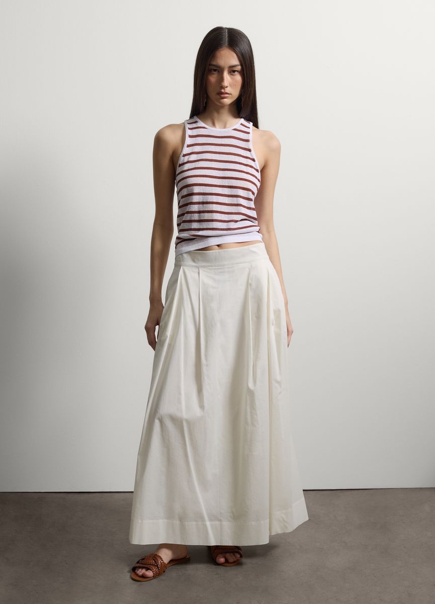Gestreiftes Feinstrick-Top mit Racerback