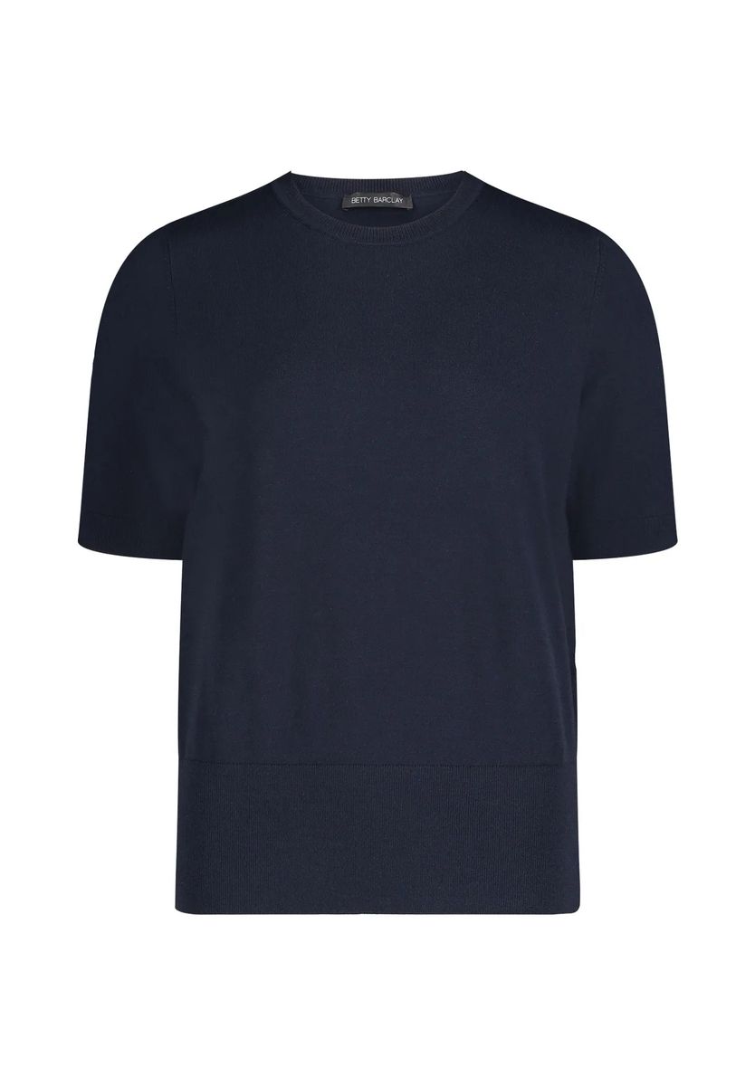 Klassischer Kurzarm-Pullover mit Rundhals