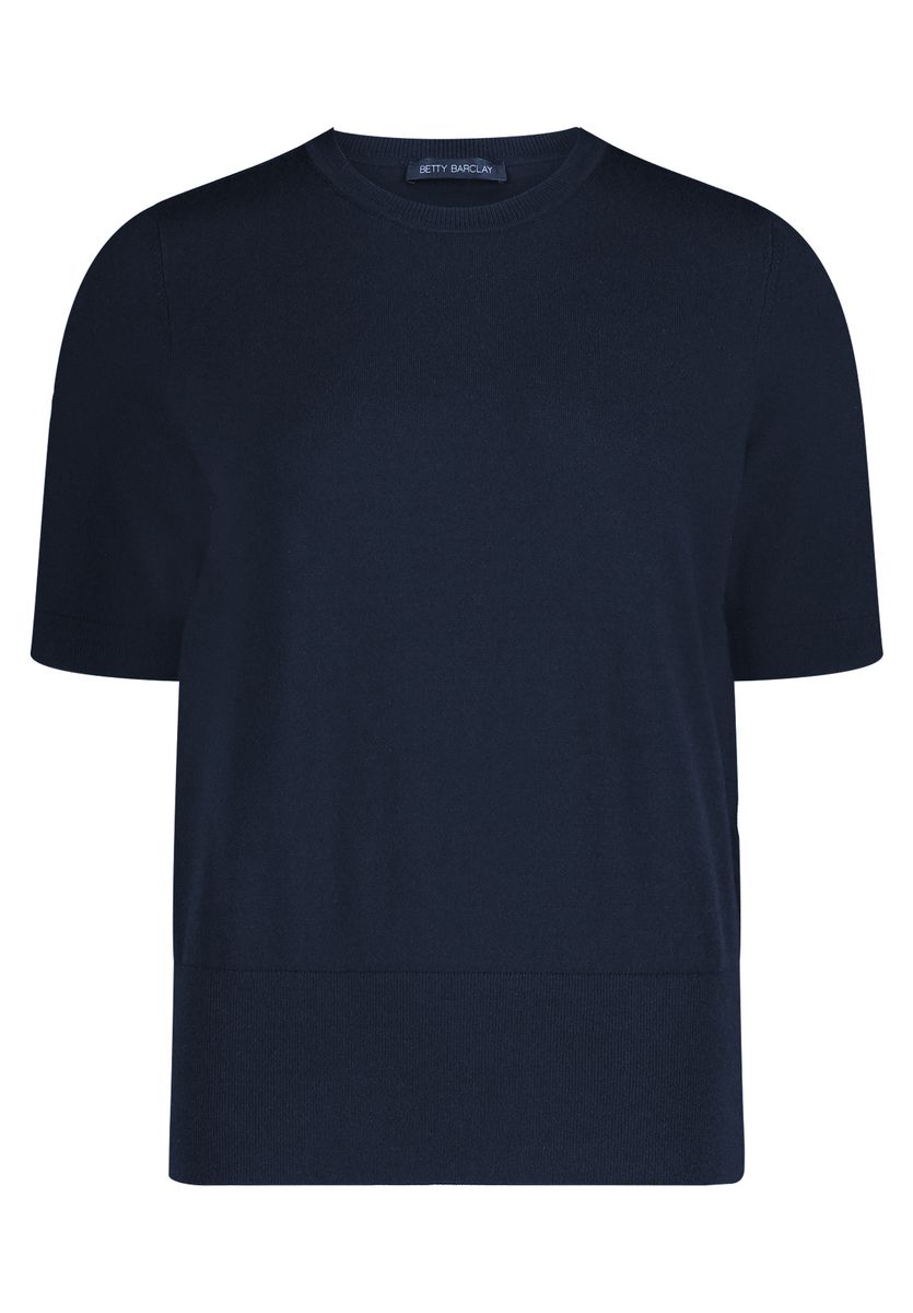 Klassischer Kurzarm-Pullover mit Rundhals