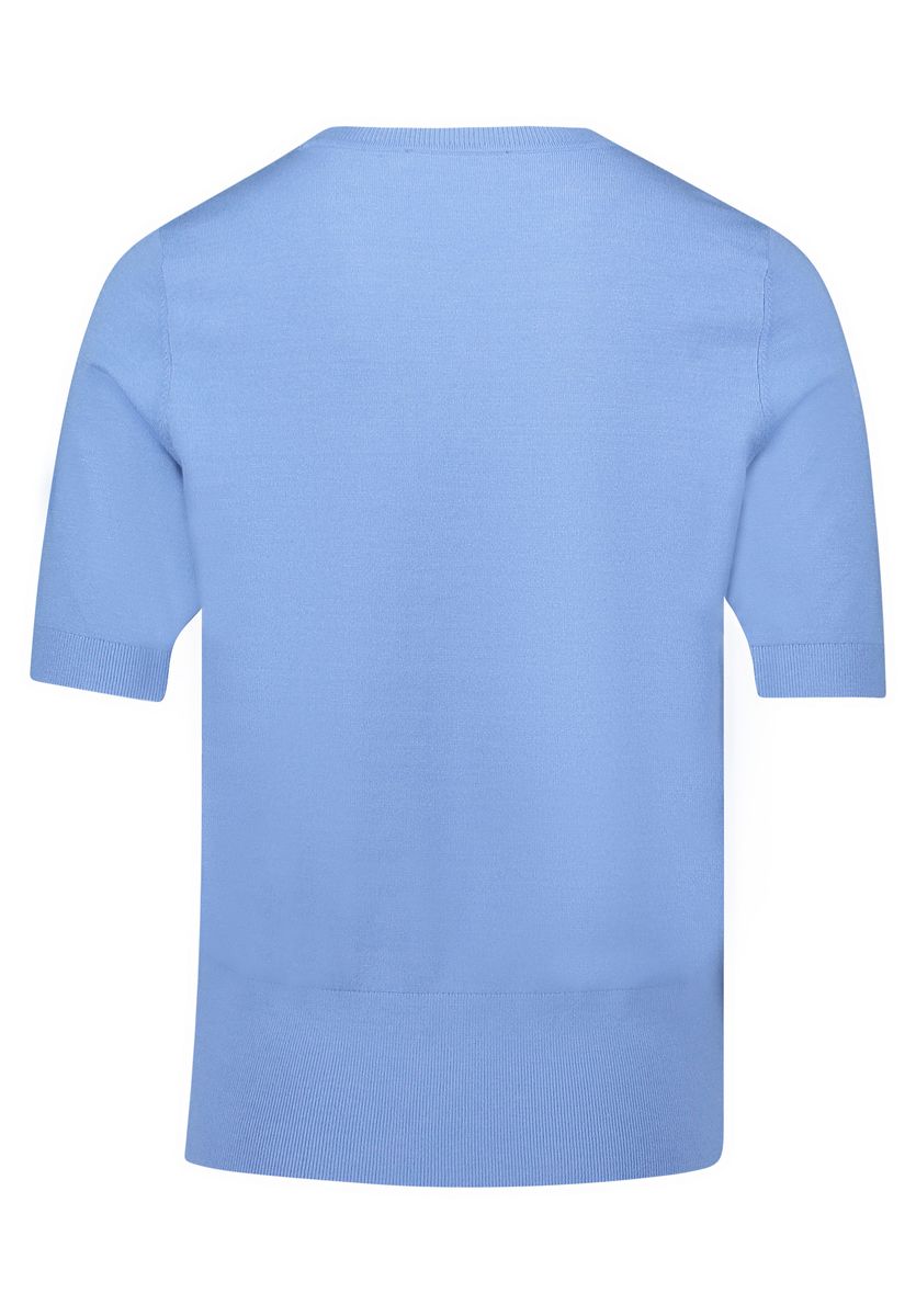 Klassischer Kurzarm-Pullover mit Rundhals