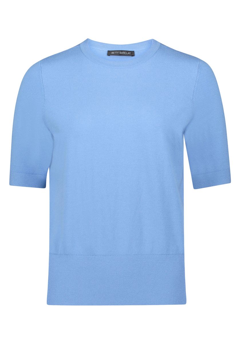 Klassischer Kurzarm-Pullover mit Rundhals