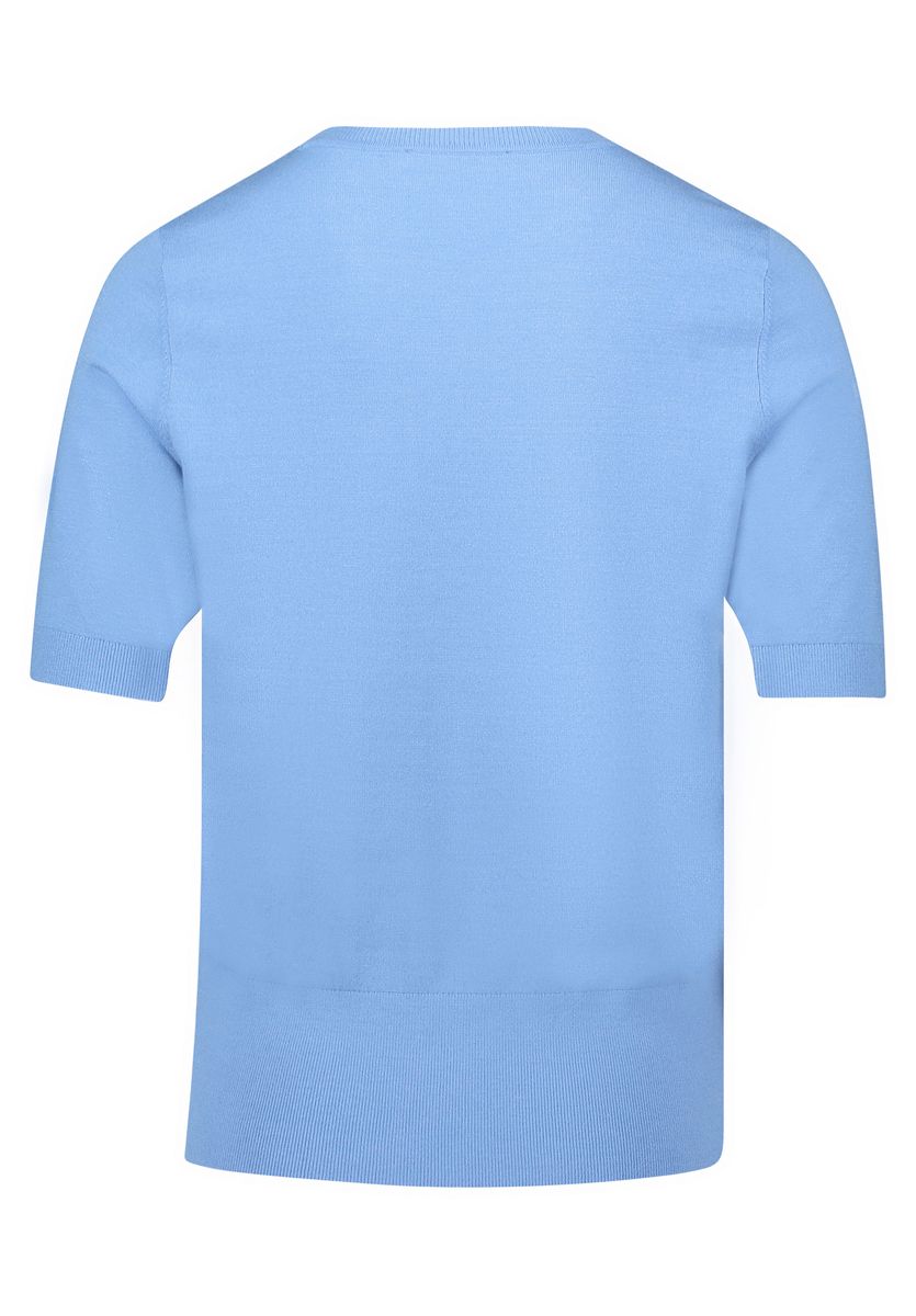 Klassischer Kurzarm-Pullover mit Rundhals