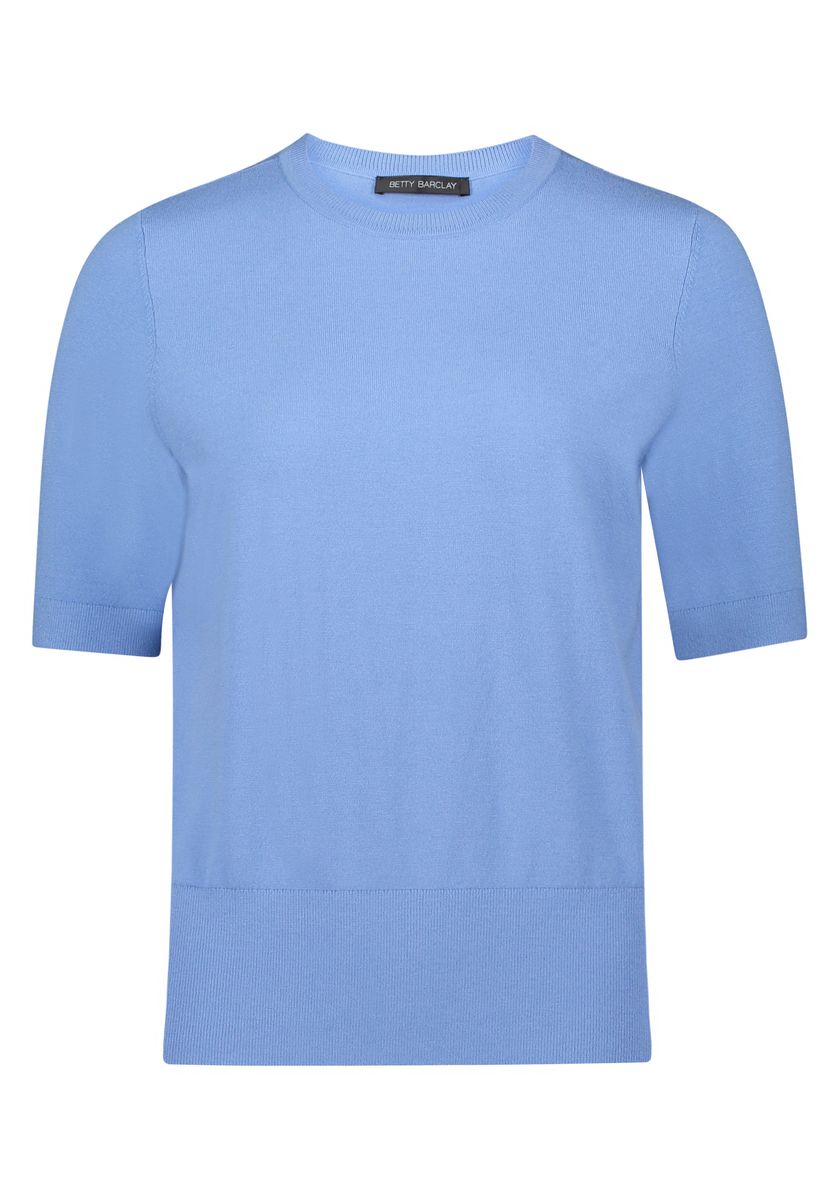 Klassischer Kurzarm-Pullover mit Rundhals