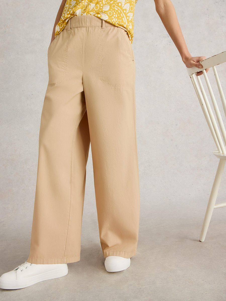Gerade geschnittene Bio-Baumwollhose