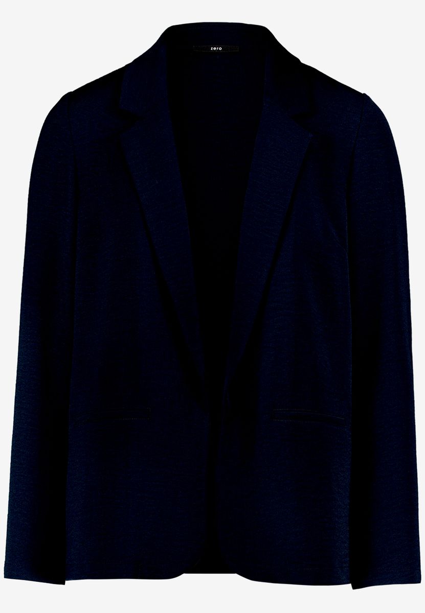 Strukturierter Longblazer mit offener Front