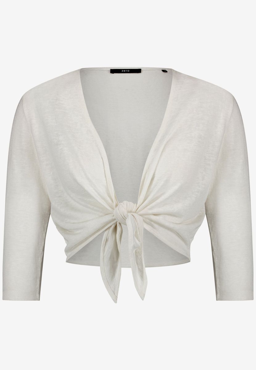 Kurzgeschnittener Bolero mit Bindedetail