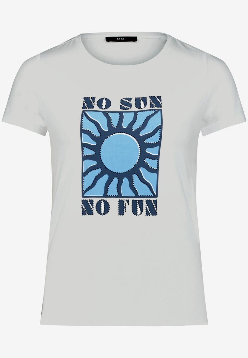 Grafik-T-Shirt mit Sonnen-Print