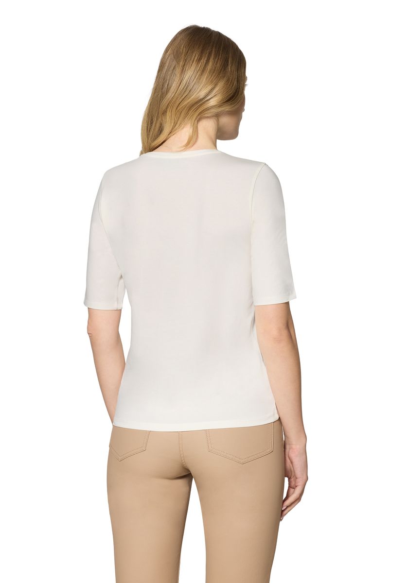 T-Shirt mit abstraktem Glitzer-Print