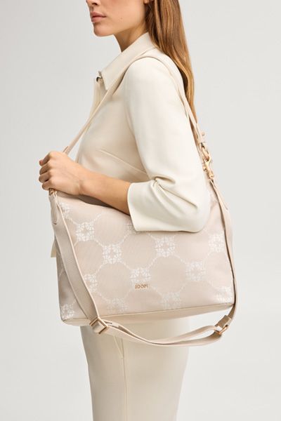 Hobo-Tasche mit Monogramm-Muster