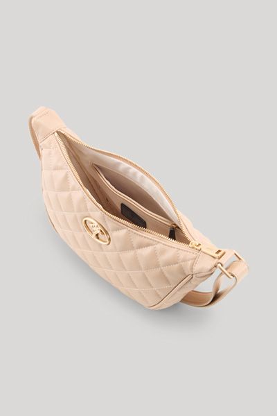 Gesteppte Crescent-Schultertasche