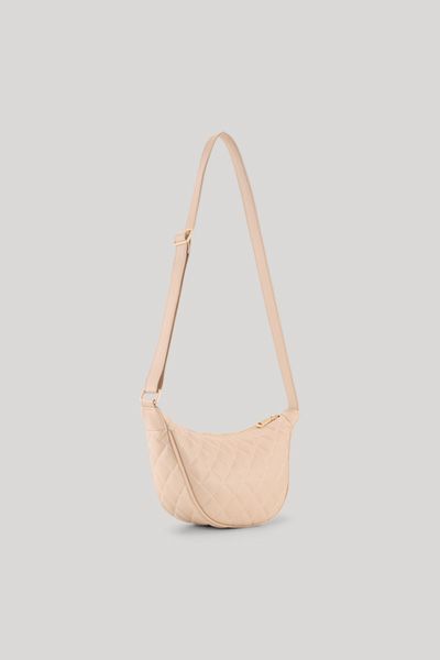 Gesteppte Crescent-Schultertasche
