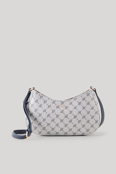 Elegante Schultertasche mit Kornblumenmuster