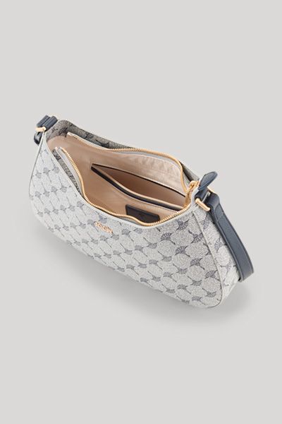 Elegante Schultertasche mit Kornblumenmuster