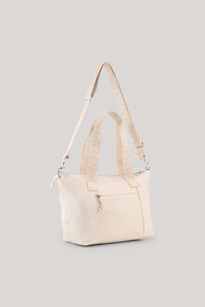 Moderner Nylon-Shopper mit Logo-Riemen