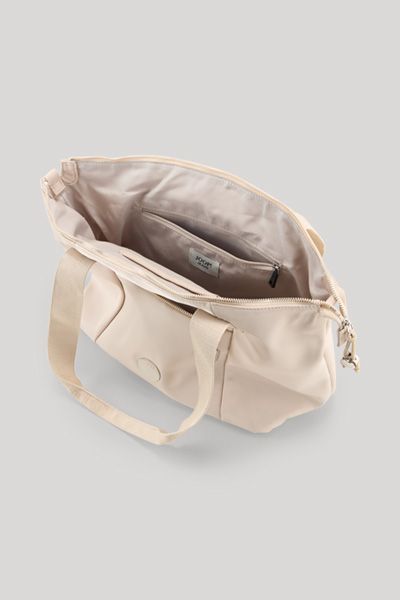 Moderner Nylon-Shopper mit Logo-Riemen