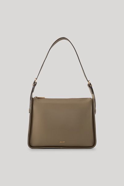 Elegante Schultertasche aus genarbtem Leder