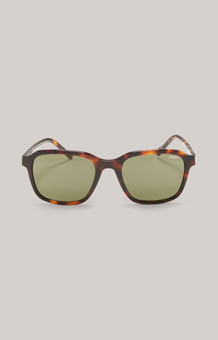 Moderne rechteckige Sonnenbrille in Schildpatt-Optik