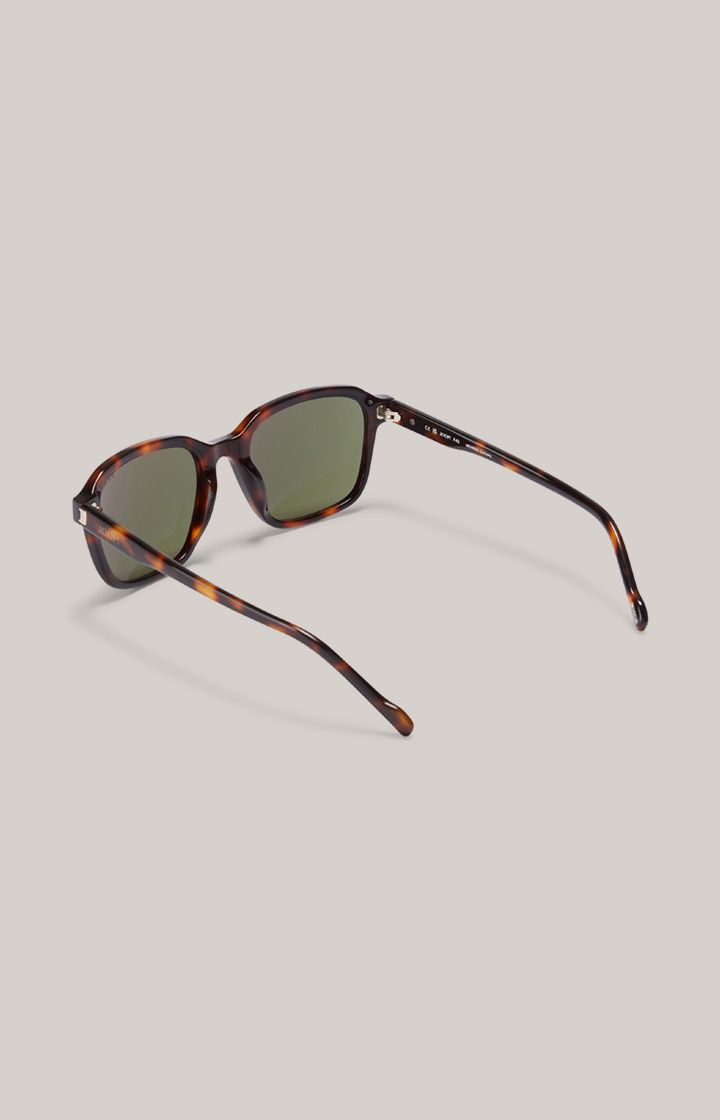 Moderne rechteckige Sonnenbrille in Schildpatt-Optik