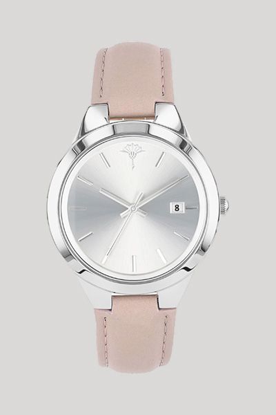 Elegante Armbanduhr mit Lederarmband