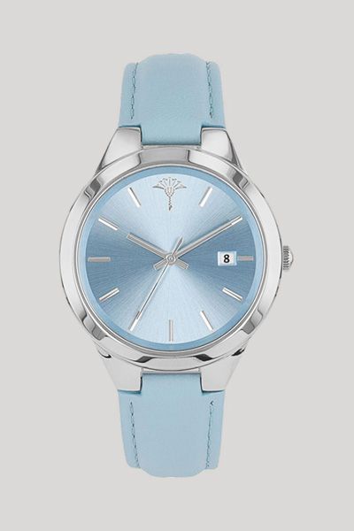 Elegante Armbanduhr mit Lederarmband