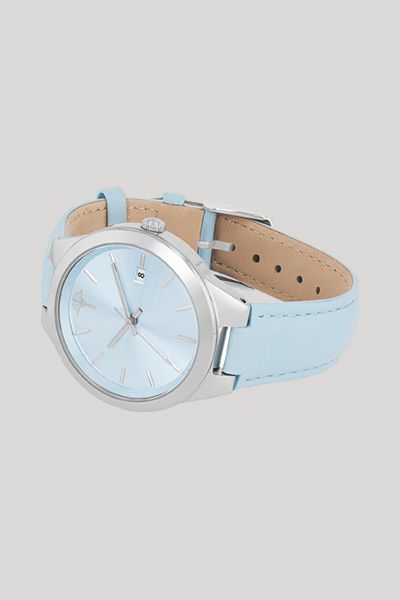 Elegante Armbanduhr mit Lederarmband