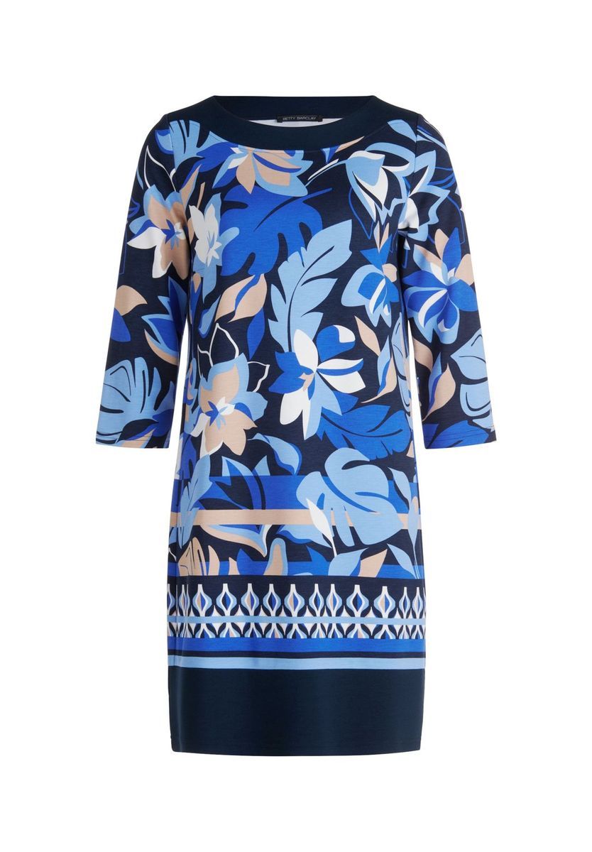 Florale Midi mit U-Boot-Ausschnitt