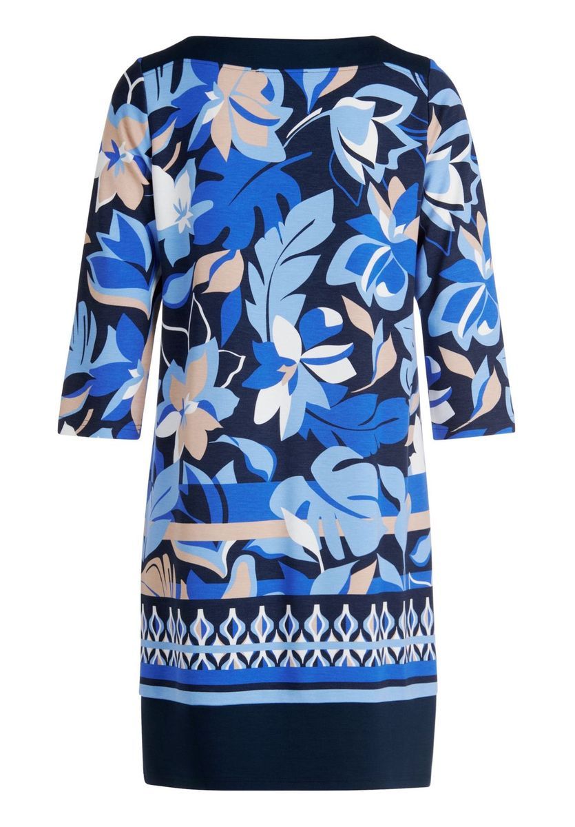 Florale Midi mit U-Boot-Ausschnitt