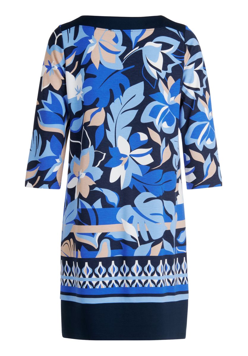 Florale Midi mit U-Boot-Ausschnitt