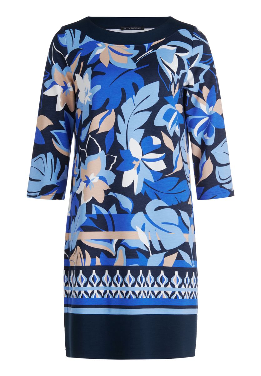 Florale Midi mit U-Boot-Ausschnitt